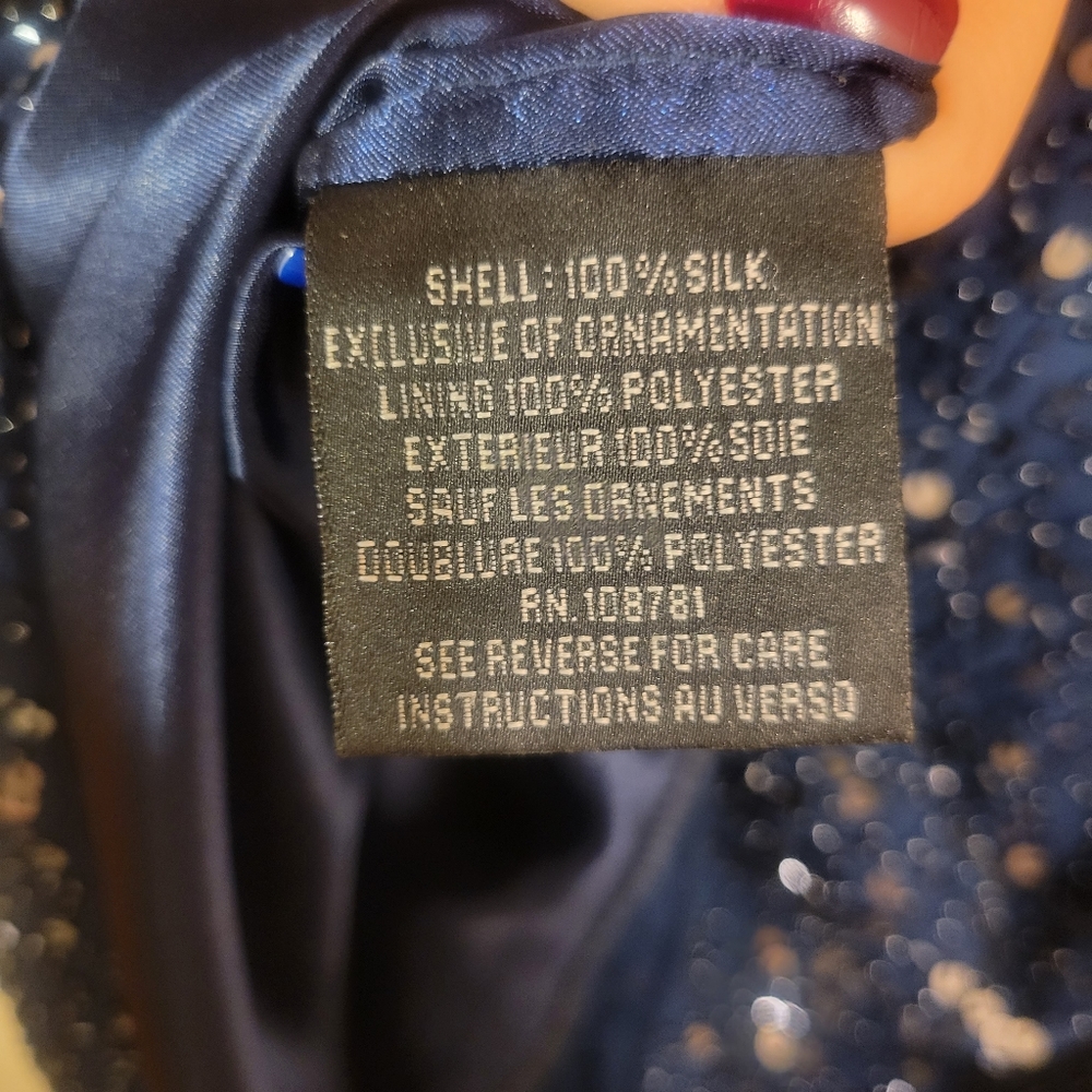🍾🥂 100% silk cocktail dress. Aiden Mattox. - Picture 7 of 8